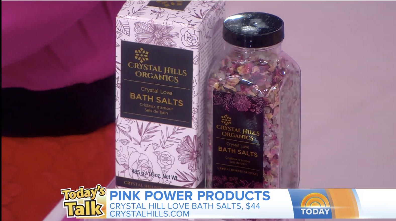 Today Show features Crystal Hills Organics, Crystal Love Bath Salts