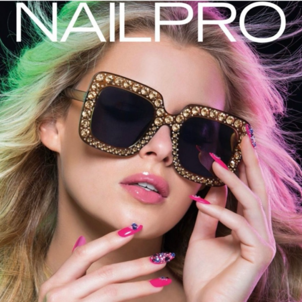 Nailpro magazine with Crystal Love Bath Salts from Crystal Hills Organics