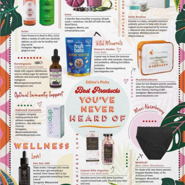 Mantra Magazine with Crystal Love Bath Salts from Crystal Hills Organics