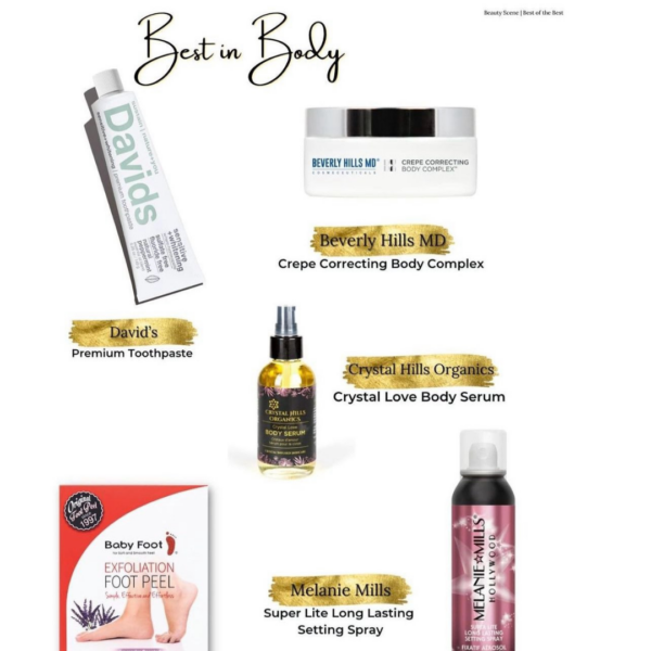 Bella Magazine Best in Body for Crystal Love Body Serum from Crystal Hills Organics