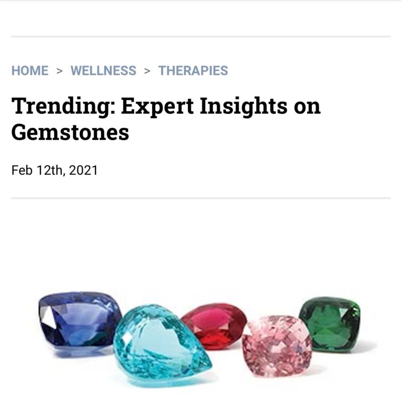 Crystal Hills Organics in WellSpa 360 Trending: Expert Insights on Gemstones