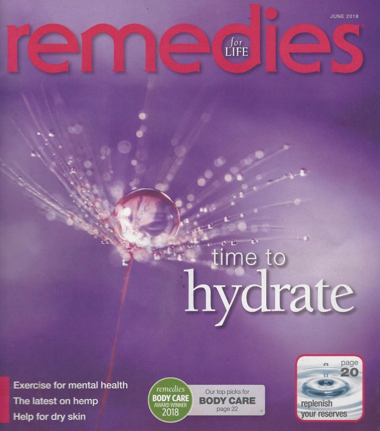 Remedies Magazine Body Care Award Winner