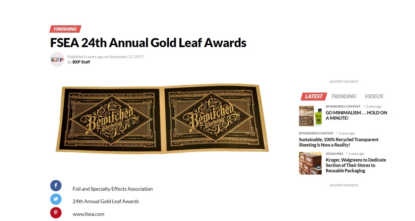 Crystal Hills wins Gold Leaf Awards