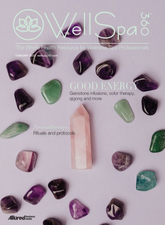 WellSpa Magazine features Andrea Barone and Crystal Hills Organics